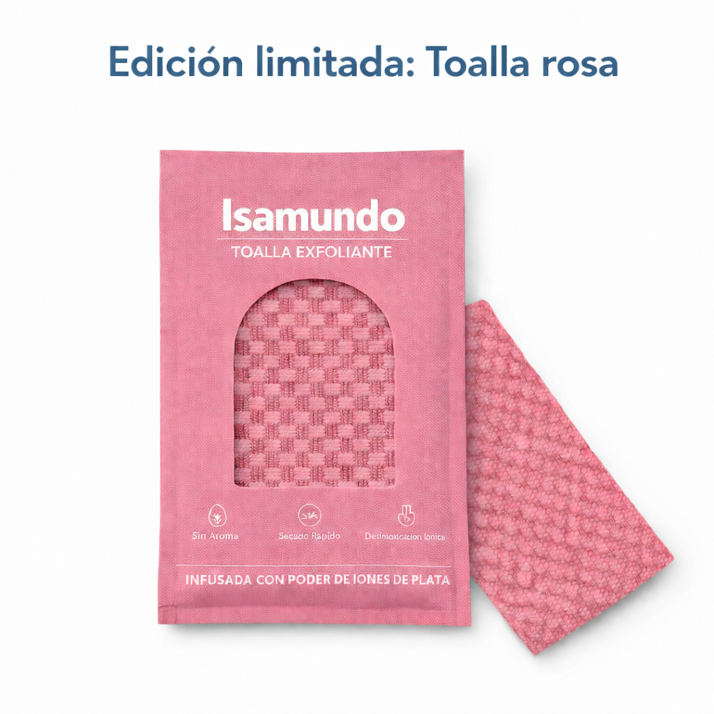 Toalla Exfoliante Rosa