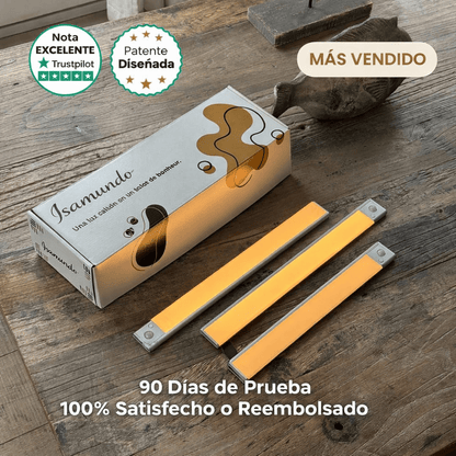 Movimiento 3.0™ | Regleta LED inalámbrica con sensor de movimiento - Isamundo