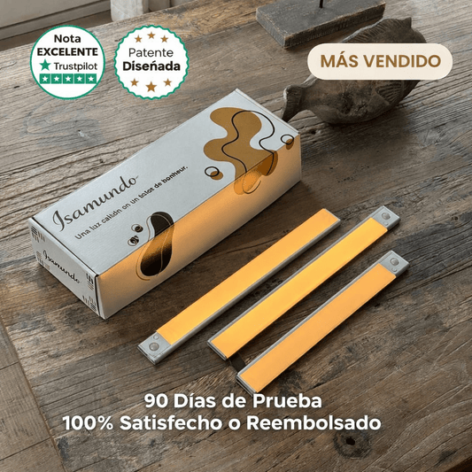 Movimiento 3.0™ | Regleta LED inalámbrica con sensor de movimiento - Isamundo