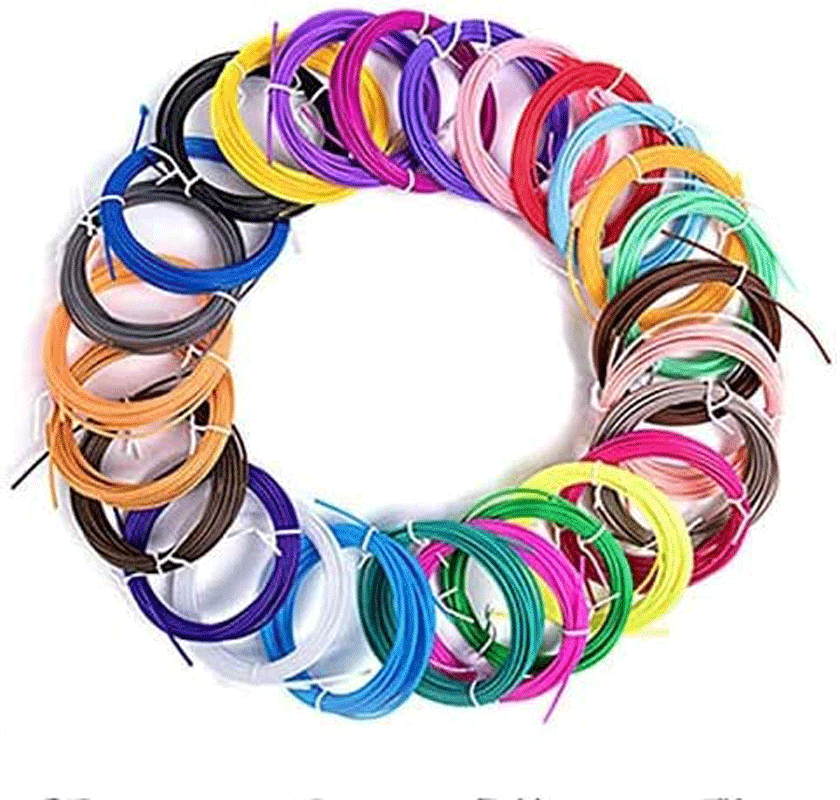Pack filamento 3D 10 colores — 50 metros (5 m por color) - Isamundo