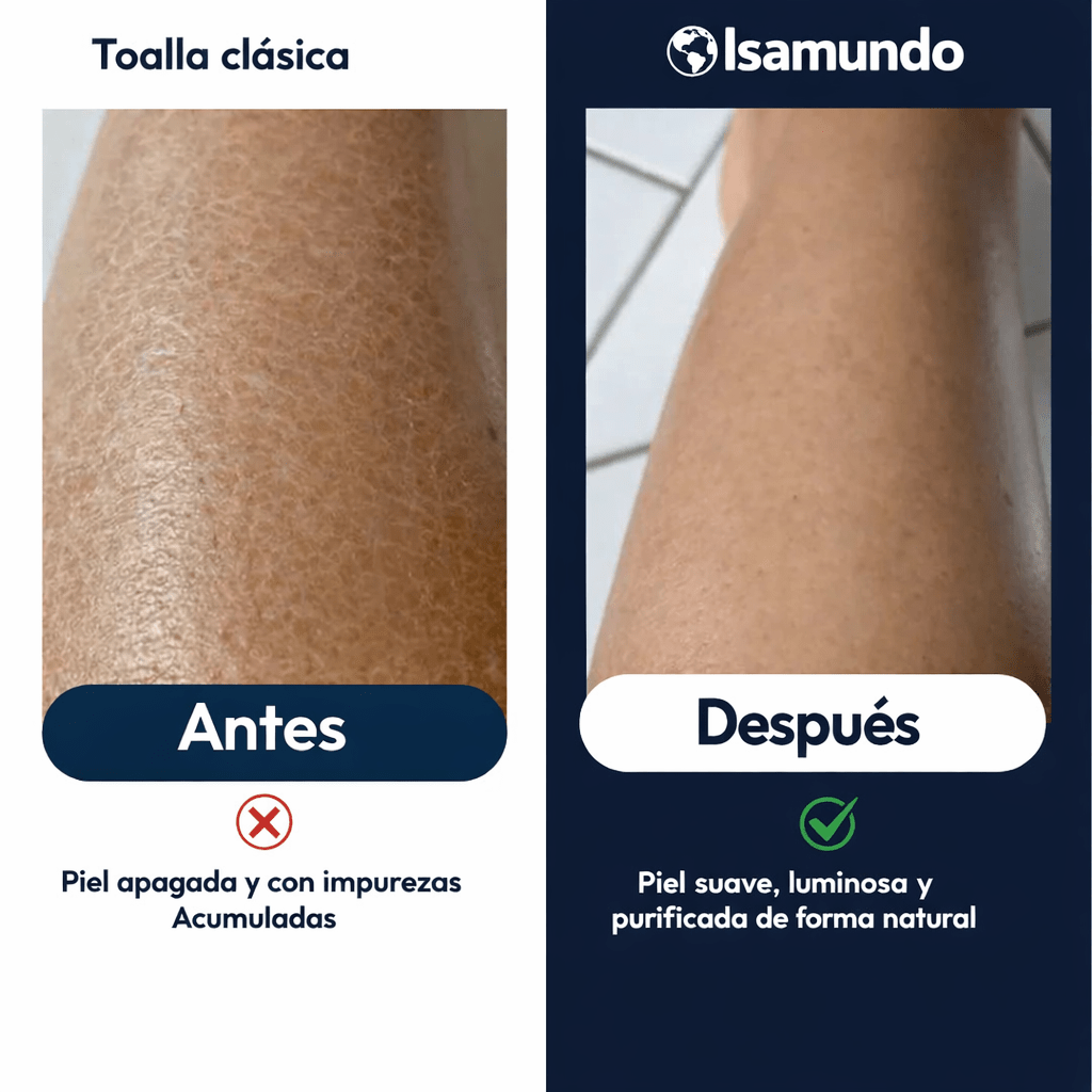 Toalla Exfoliante Rosa - Isamundo