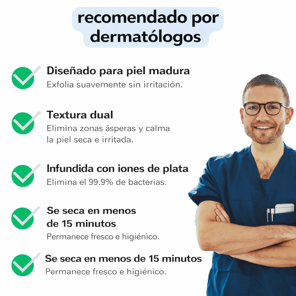 Toalla Exfoliante Rosa - Isamundo